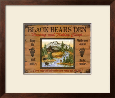 Black Bears Den by Debi Hron Pricing Limited Edition Print image