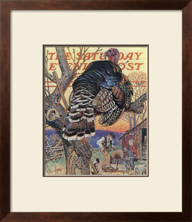 Turkey In The Tree, C.1939 by Joseph Christian Leyendecker Pricing Limited Edition Print image