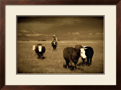 Cowboy Face Off by Jim Tunell Pricing Limited Edition Print image