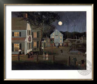 Summer Evening At Mystic Seaport by Sally Caldwell-Fisher Pricing Limited Edition Print image