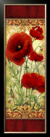 Playful Poppies I by Janet Stever Pricing Limited Edition Print image