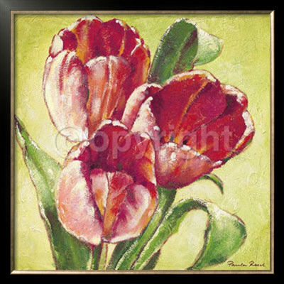 Three Red Tulips by Paula Reed Pricing Limited Edition Print image