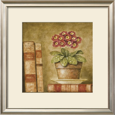 Potted Flowers With Books V by Eric Barjot Pricing Limited Edition Print image