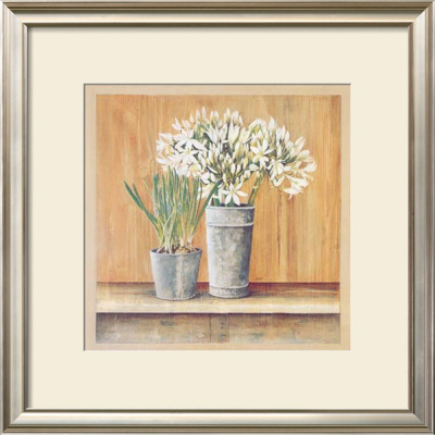 Les Fleurs Blanches, Agapanthes Et Muscaris by Laurence David Pricing Limited Edition Print image