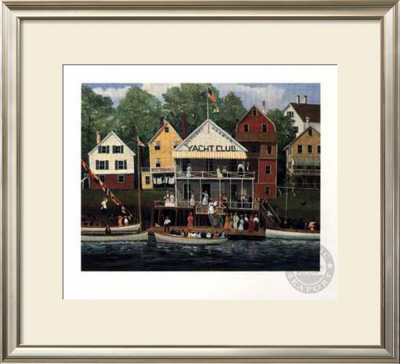 Boothbay Harbor Yacht Club by Sally Caldwell-Fisher Pricing Limited Edition Print image