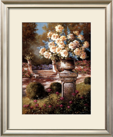 Urn With Yellow Roses by T. C. Chiu Pricing Limited Edition Print image