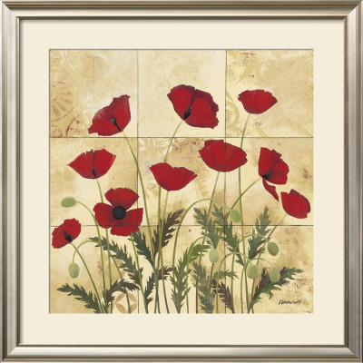 Patterned Poppies by Kathrine Lovell Pricing Limited Edition Print image