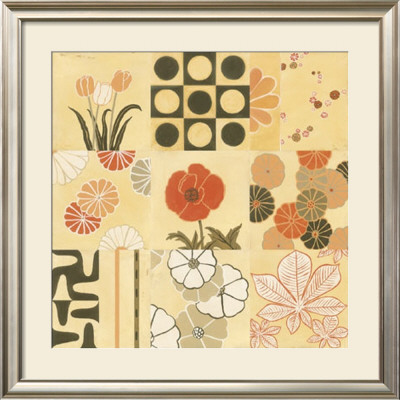 Orange Floral Montage by Miriam Bedia Pricing Limited Edition Print image