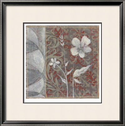 Taupe And Cinnabar Tapestry Iv by Jennifer Goldberger Pricing Limited Edition Print image