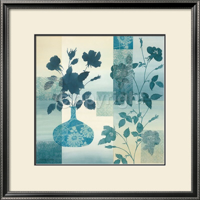 Teal Rose Collage by Gillian Fullard Pricing Limited Edition Print image