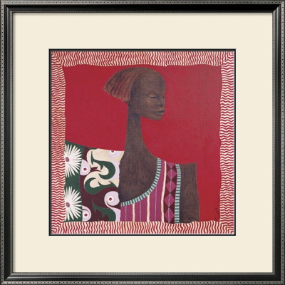 African Pattern Portrait Ii by Mireille Turcot Pricing Limited Edition Print image
