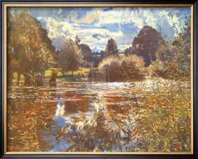 The Full River by Sir Alfred Munnings Pricing Limited Edition Print image