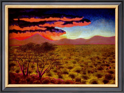 African Sunset by John Newcomb Pricing Limited Edition Print image