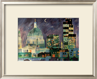 City At Night by Mary Stubberfield Pricing Limited Edition Print image