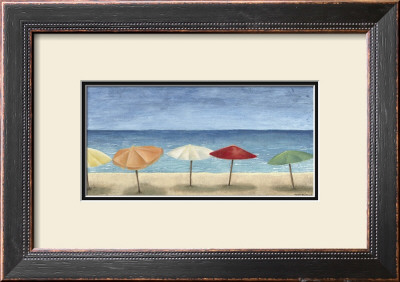 Ocean Umbrellas I by Megan Meagher Pricing Limited Edition Print image