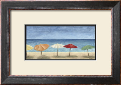 Ocean Umbrellas I by Megan Meagher Pricing Limited Edition Print image