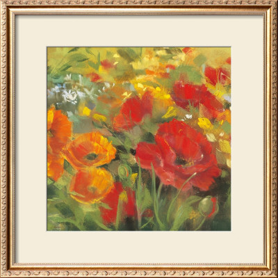 Oriental Poppy Field I by Carol Rowan Pricing Limited Edition Print image