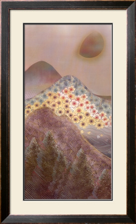 Mountain Scene, Left Panel by Keiichi Nishimura Pricing Limited Edition Print image