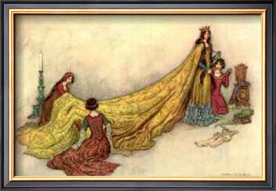Dressing The Queen by Warwick Goble Pricing Limited Edition Print image