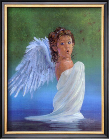 Bathing Cherub by Dale Ziemianski Pricing Limited Edition Print image