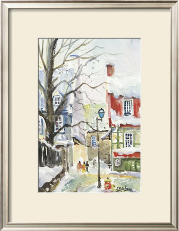 Winter In Quebec City by Jean-Roch Labrie Pricing Limited Edition Print image