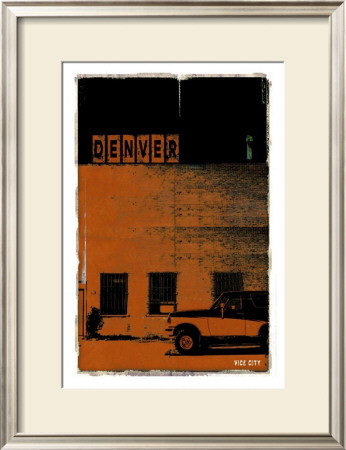 Denver, Vice City In Orange by Pascal Normand Pricing Limited Edition Print image