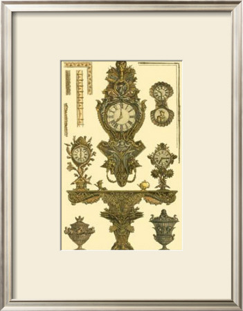 Antique Decorative Clock I by Giovanni Battista Piranesi Pricing Limited Edition Print image