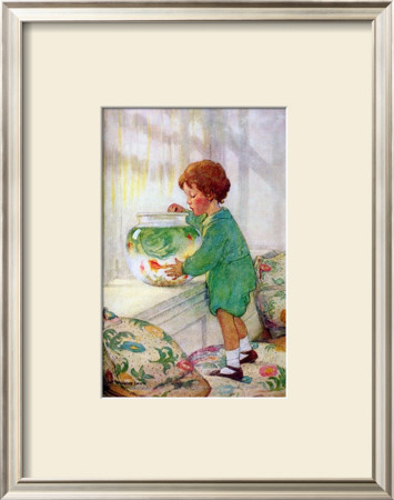 The Goldfish by Jessie Willcox-Smith Pricing Limited Edition Print image