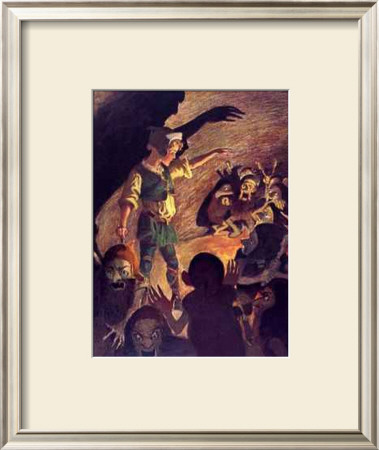 Scaring The Goblins by Jessie Willcox-Smith Pricing Limited Edition Print image