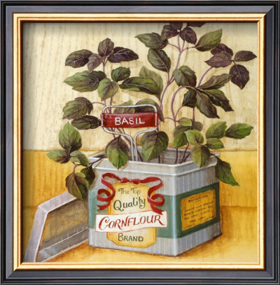 Kitchen Herbs: Basil by Lisa Audit Pricing Limited Edition Print image