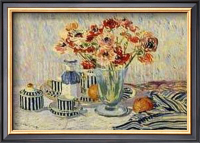 Still Life With Anemones by Georges Mathieu Pricing Limited Edition Print image