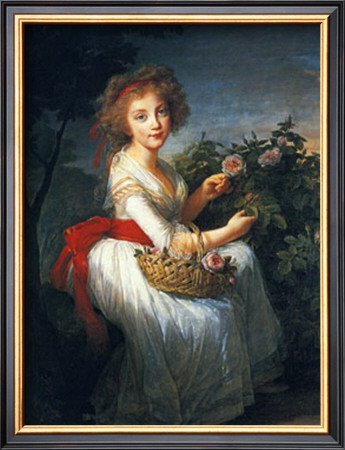 Portrait De Marie Christine De Bourbon, 1790 by Elisabeth Louise Vigee-Lebrun Pricing Limited Edition Print image