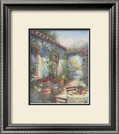Sun Drenched Courtyard by Paul Mathenia Pricing Limited Edition Print image