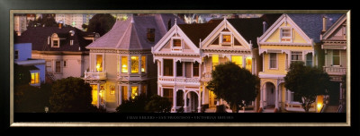 San Francisco - Victorian Houses by Chad Ehlers Pricing Limited Edition Print image