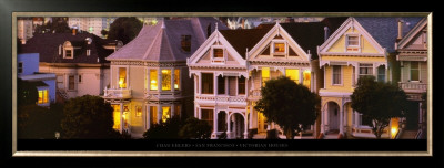 San Francisco - Victorian Houses by Chad Ehlers Pricing Limited Edition Print image