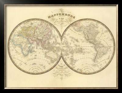 Mappemonde, C.1849 by Eugene Andriveau-Goujon Pricing Limited Edition Print image