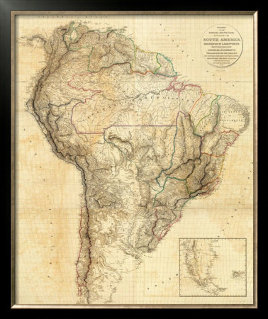 South America, C.1814 by Aaron Arrowsmith Pricing Limited Edition Print image
