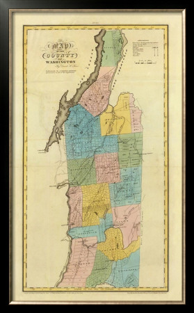 New York, Washington County, C.1829 by David H. Burr Pricing Limited Edition Print image