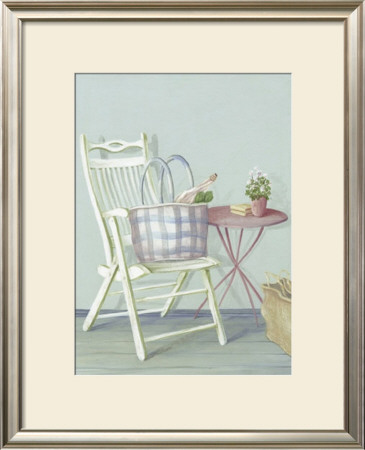 White Chair And Red Table by Lucciano Simone Pricing Limited Edition Print image