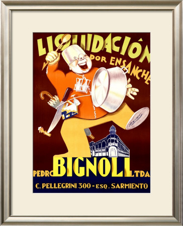 Bignoli Liquidacion by Achille Luciano Mauzan Pricing Limited Edition Print image