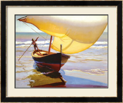 Fishing Boat, Spain by Arthur Rider Pricing Limited Edition Print image