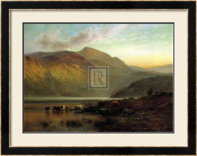 Stronachlacher, A Drink Before Sunset by Alfred Fontville De Breanski Pricing Limited Edition Print image