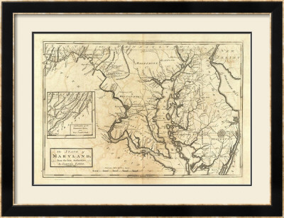 State Of Maryland, C.1795 by Mathew Carey Pricing Limited Edition Print image