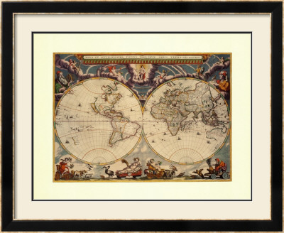 World Map by Joan Blaeu Pricing Limited Edition Print image