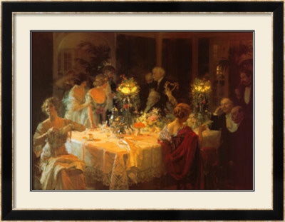 End Of Dinner by Jules-Alexandre Grun Pricing Limited Edition Print image