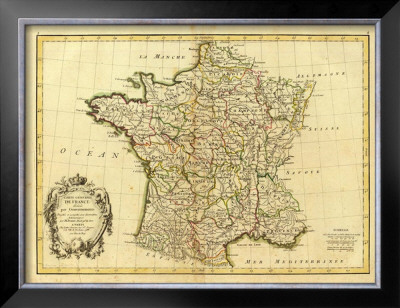 France, Carte Generale, C.1786 by Rigobert Bonne Pricing Limited Edition Print image