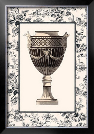Roman Urn With Toile I by Sarah Elizabeth Chilton Pricing Limited Edition Print image