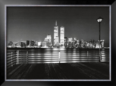New York Skyline At Night by Ralph Uicker Pricing Limited Edition Print image