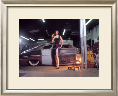 Pin-Up Girl: 1951 Chopped Mercury by David Perry Pricing Limited Edition Print image