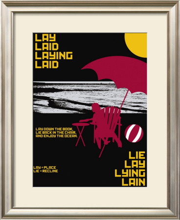 Grasping Grammar: Lay Lie by Christopher Rice Pricing Limited Edition Print image